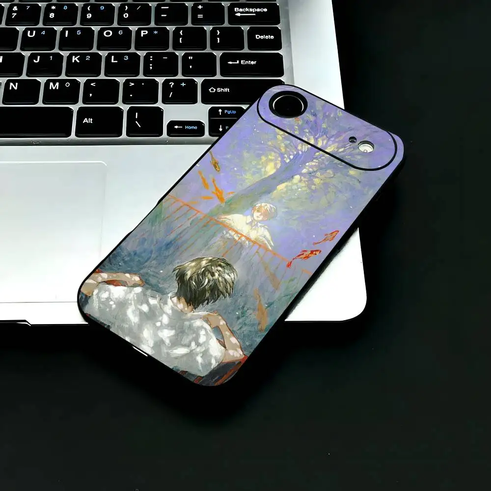 حافظة هاتف Game B-BlasphemouS حافظة هاتف عصرية باللون الأسود من مادة TPU لهاتف iPhone 12-17. تصميم مطلي بالرش بالأشعة فوق البنفسجية، مضاد للسقوط يوميًا