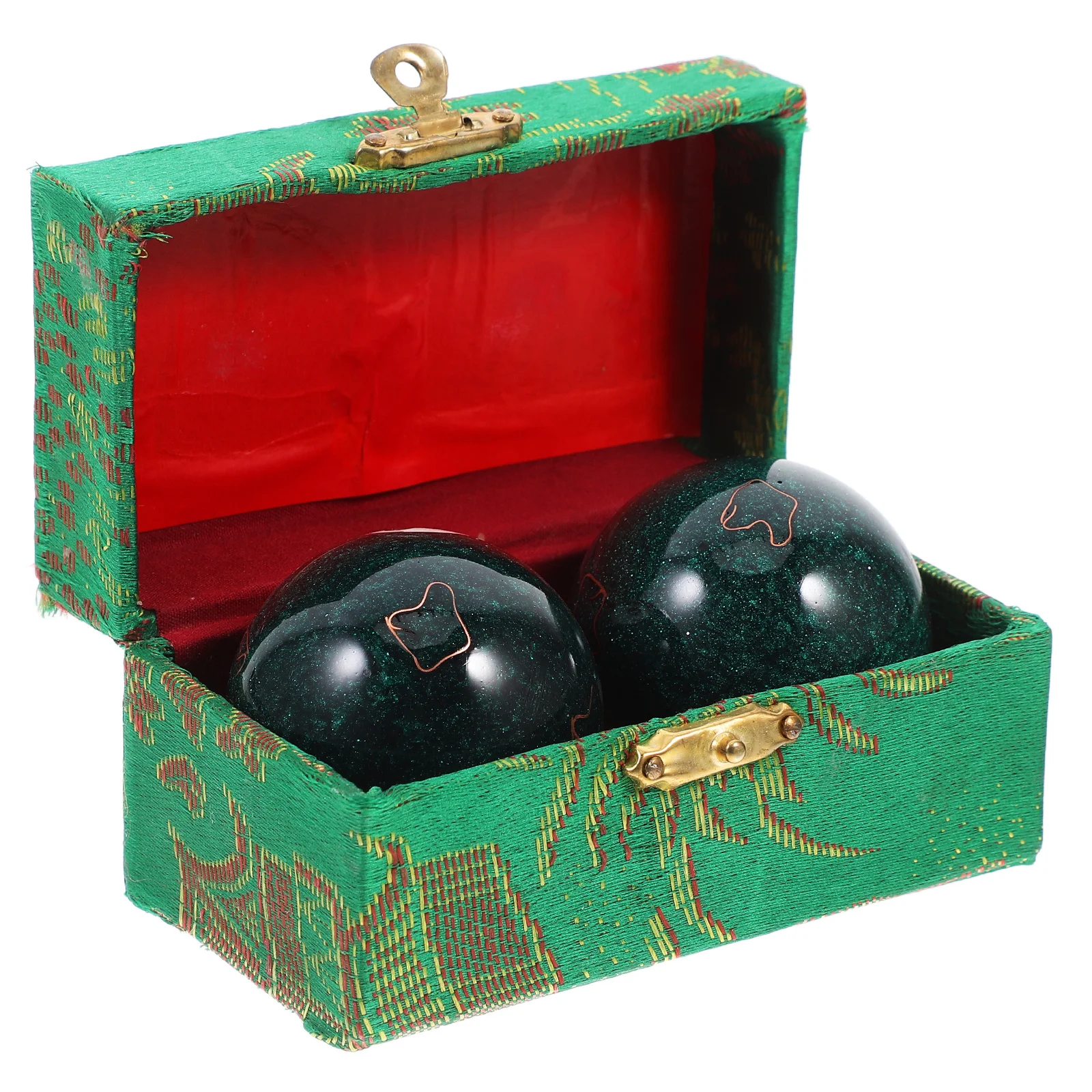 

2Pcs Fitness Handball Metal Massage Balls Hand Exercise Rolling Handheld Rolling Massage Balls Hand Training Tools