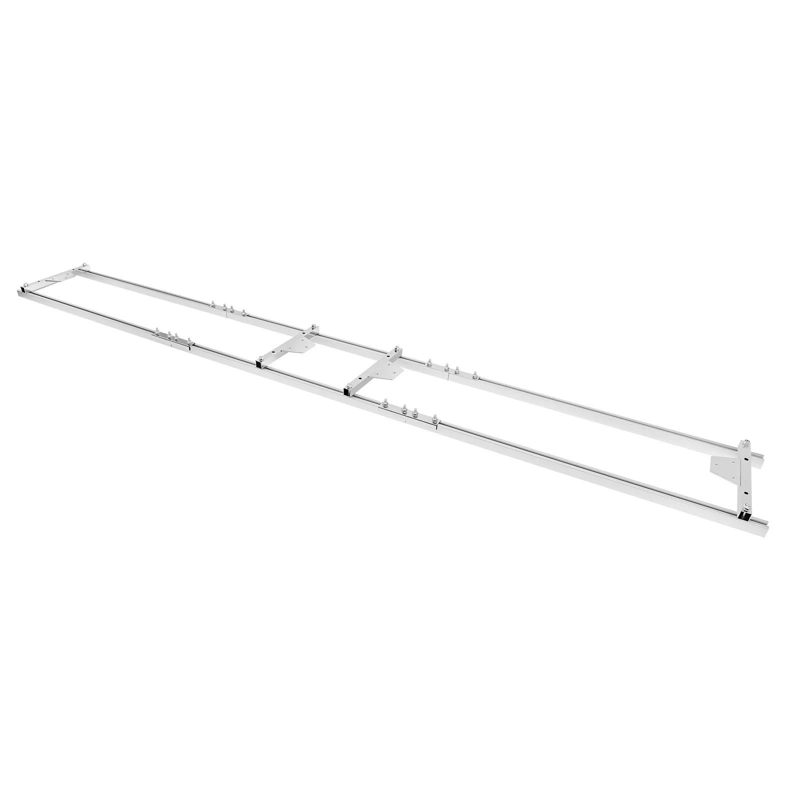106.3x3.15in Chainsaw Mill Guide Rail Adjustable Thickness Aluminum Alloy Durable Wear Resistant Smooth Slide for Chainsaw Cutting Logs into Flat Boards Woodworking Tool