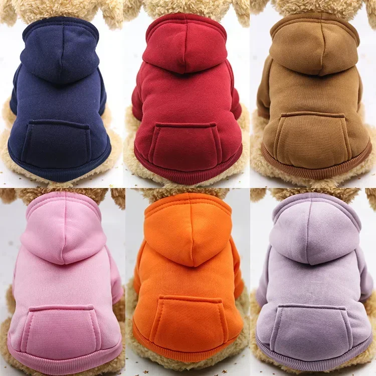 

Winter Pet Dog Clothes Hoodies Warm Sweater with Pockets Coat Outfit Puppy Jacket Pet Costume Chihuahua Sweatshirt Pet Supplies