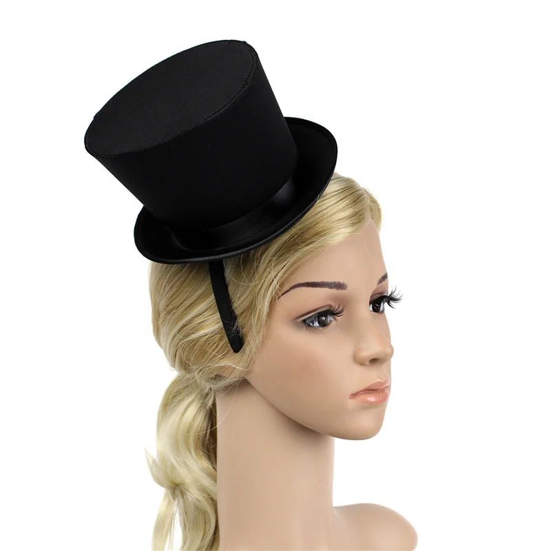 Custom Banquet Top Hat Dance Celebration Performance Magic Hat  Cocktail Tea Party Fashion Headwear Hair Accessories