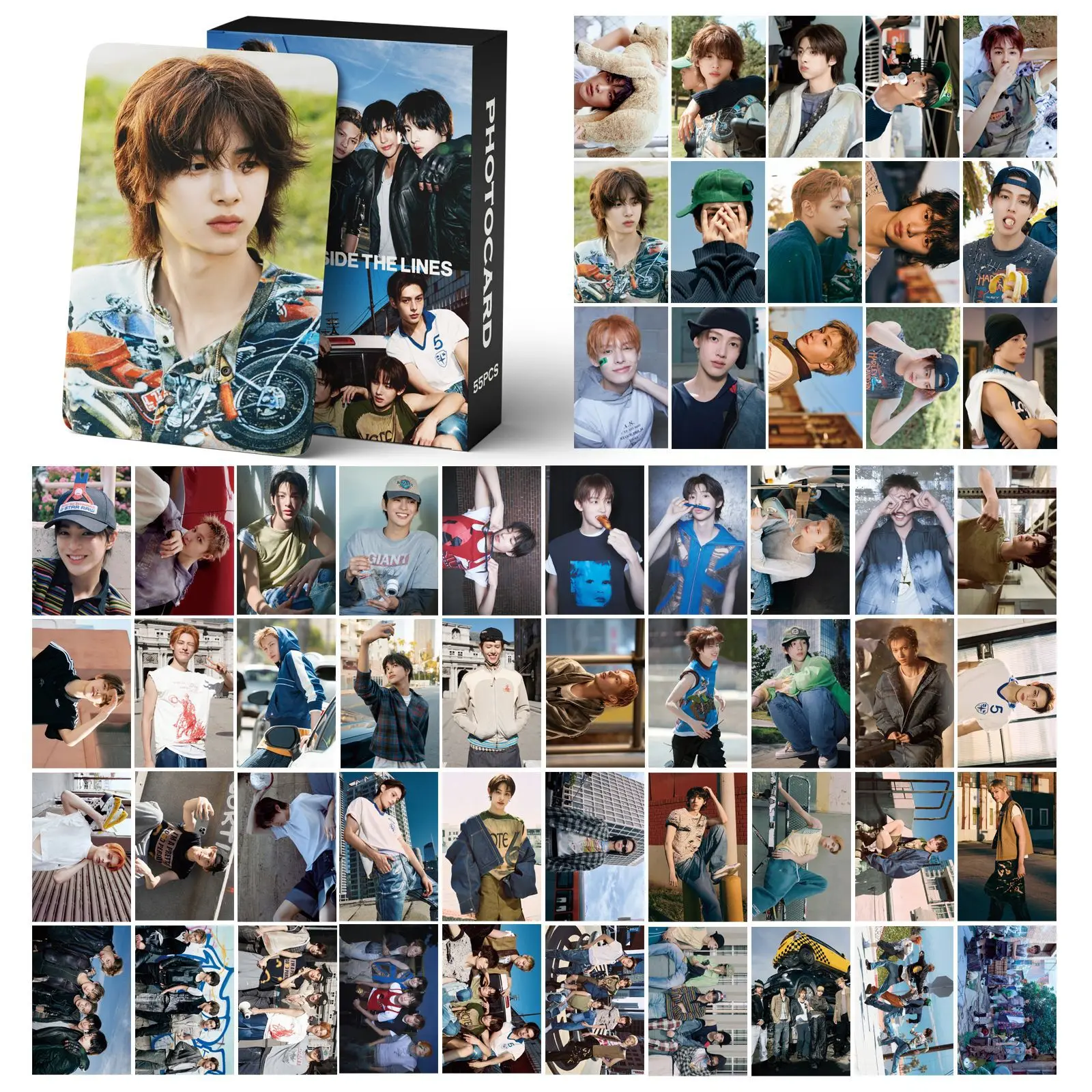 55pcs CORTIS COLOR OUTSIDE THE LINES lomo Star Photocards Photo Lomo Cards Fans Collection Printed Cards