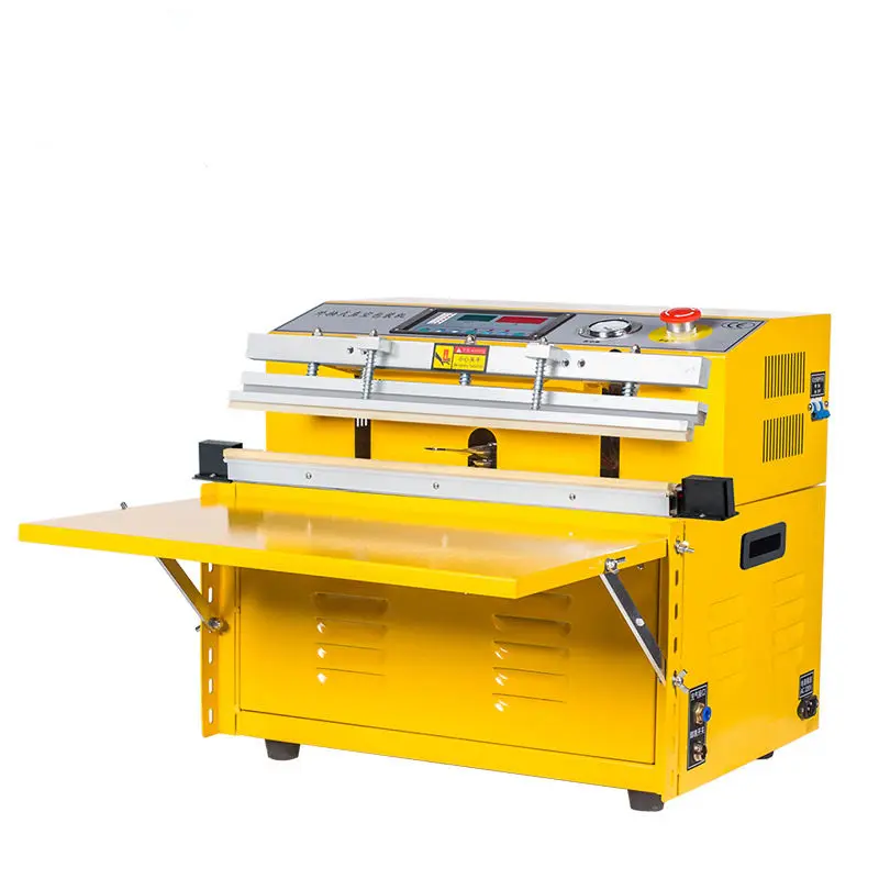 Multi-purpose Large-scale Electric Meat & Vegetable Vacuum Packaging Machine with Wood Material and Dual Voltage (220V/110V)