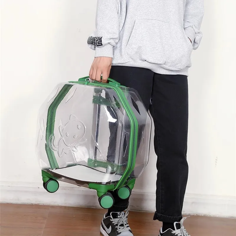 Trolley, cat, dog, small dog, luggage case, carrying bag, large space, integrated five-wheel mute.