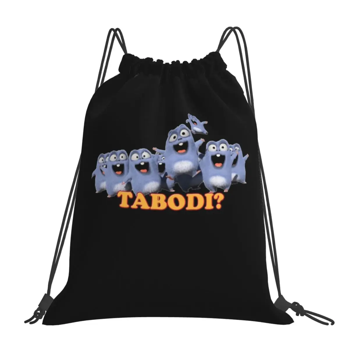 Grizzy And The Lemmings Tabodi Backpacks Casual Portable Drawstring Bags Sports Bag Book Bags For Man Woman School