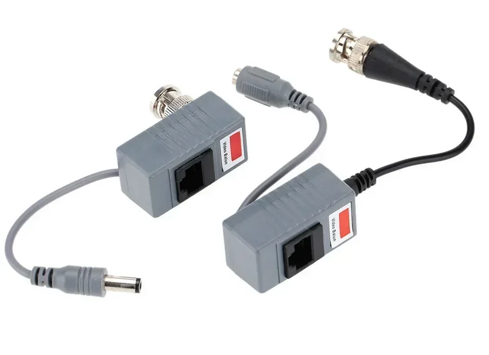 CCTV Camera Accessories, BNC UTP RJ45 Video Balun with Audio and Power over CAT5/5E/6 Cable, 10pcs