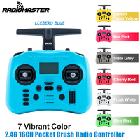 RadioMaster Pocket Crush Radio Controller Transmitter 2.4G 16CH ELRS RC Portable Built in LED Light Foldable Antenna