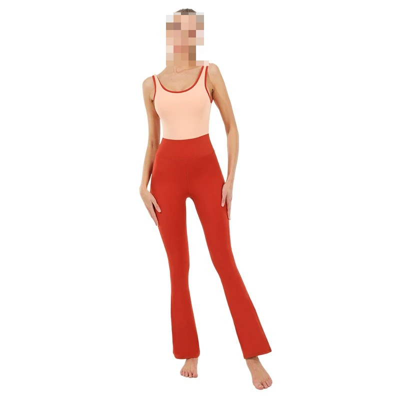 New micro-pull one-piece yoga pants, high-end yoga suit, women's fitness training yoga suit