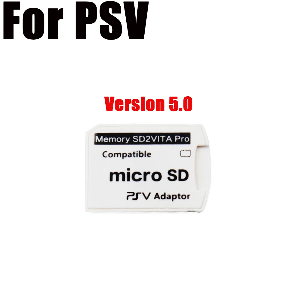 Für Psvita PSV 1000 2000 Speicher SD2vita Pro kompatibler SD TF-Kartenadapter V2.0 V3.0 V5.0 V6.0 Spielkartenhalter