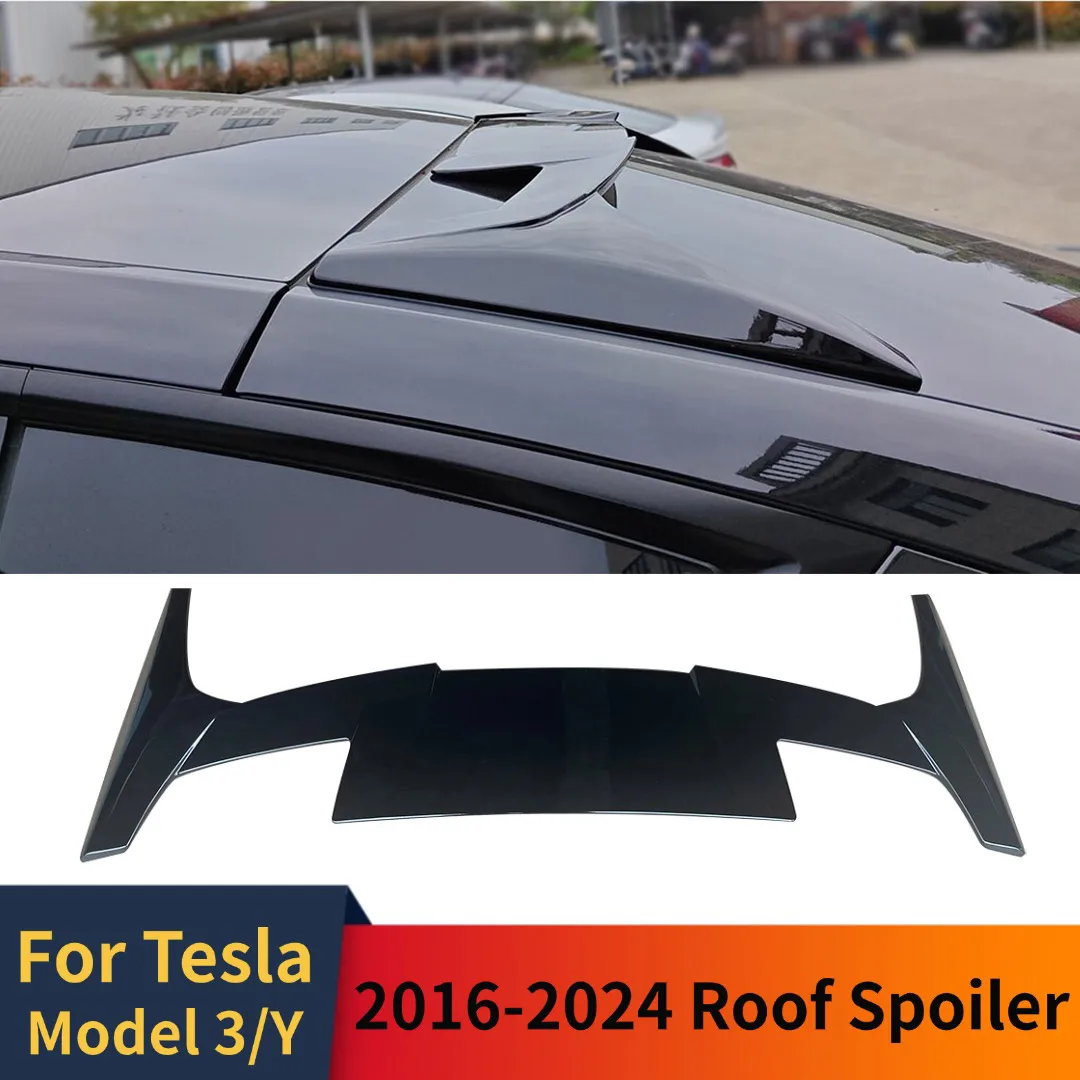 

Rear Roof Spoiler Rear Trunk Spoiler Wing Body Kit Tuning Styling Accessories Boot Lip Airfoil For Tesla Model 3 Y 2016-2024