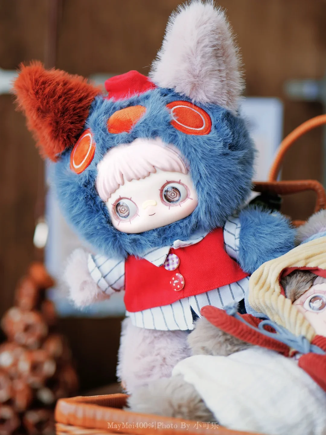 Maymei ลืม Funfair 400% Series กล่องตาบอดตุ๊กตา Plush Action Figure น่ารักไวนิลสะสมของขวัญแปลกใจของเล่นอินเทรนด์