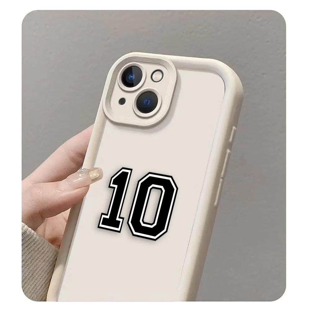 

Football Numbers 7 10 9 Phone Case For Iphone Apple 17 AIR 16 16E 11 12 13 14 15 XR Plus Pro Max Silicone Case Shockproof Cover