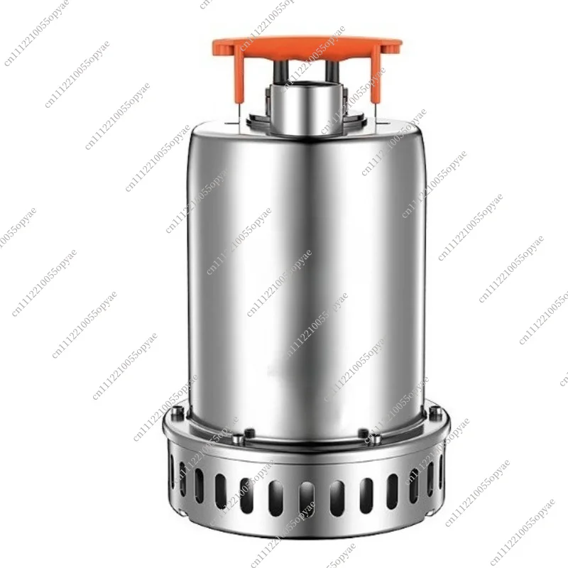 Stainless Steel Submersible Pump 220V Automatic Drainage Pump Low Suction Water Pump for Basement Rainwater Sewage
