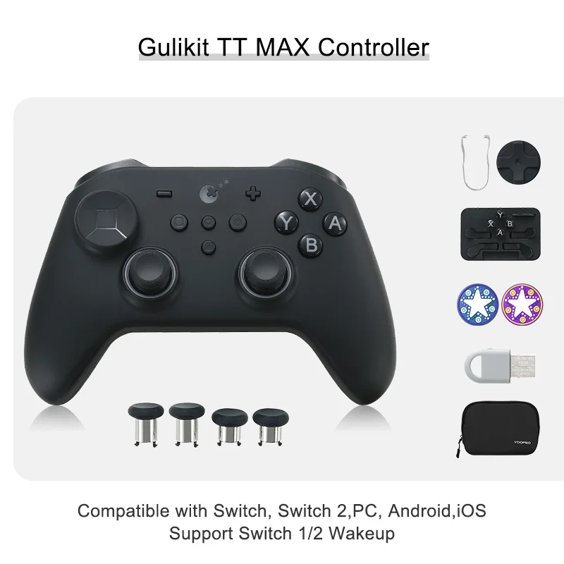 GuliKit TT Pro/Max ワイヤレスコントローラー Nintendo Switch 1/2用