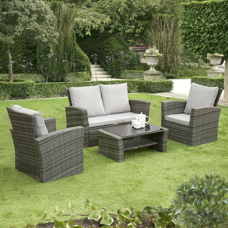 Garden Furniture cane rattan wicker patio set garden table  outdoor  furniture 