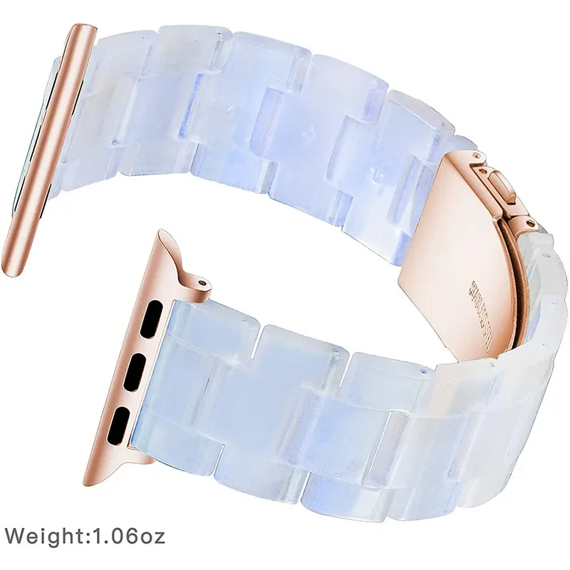 Cinturino in resina colorata alla moda per cinturino iwatch Series 7 SE 6 5 4 per cinturino Apple Watch 41mm 45mm 42mm 44mm 38mm 40mm