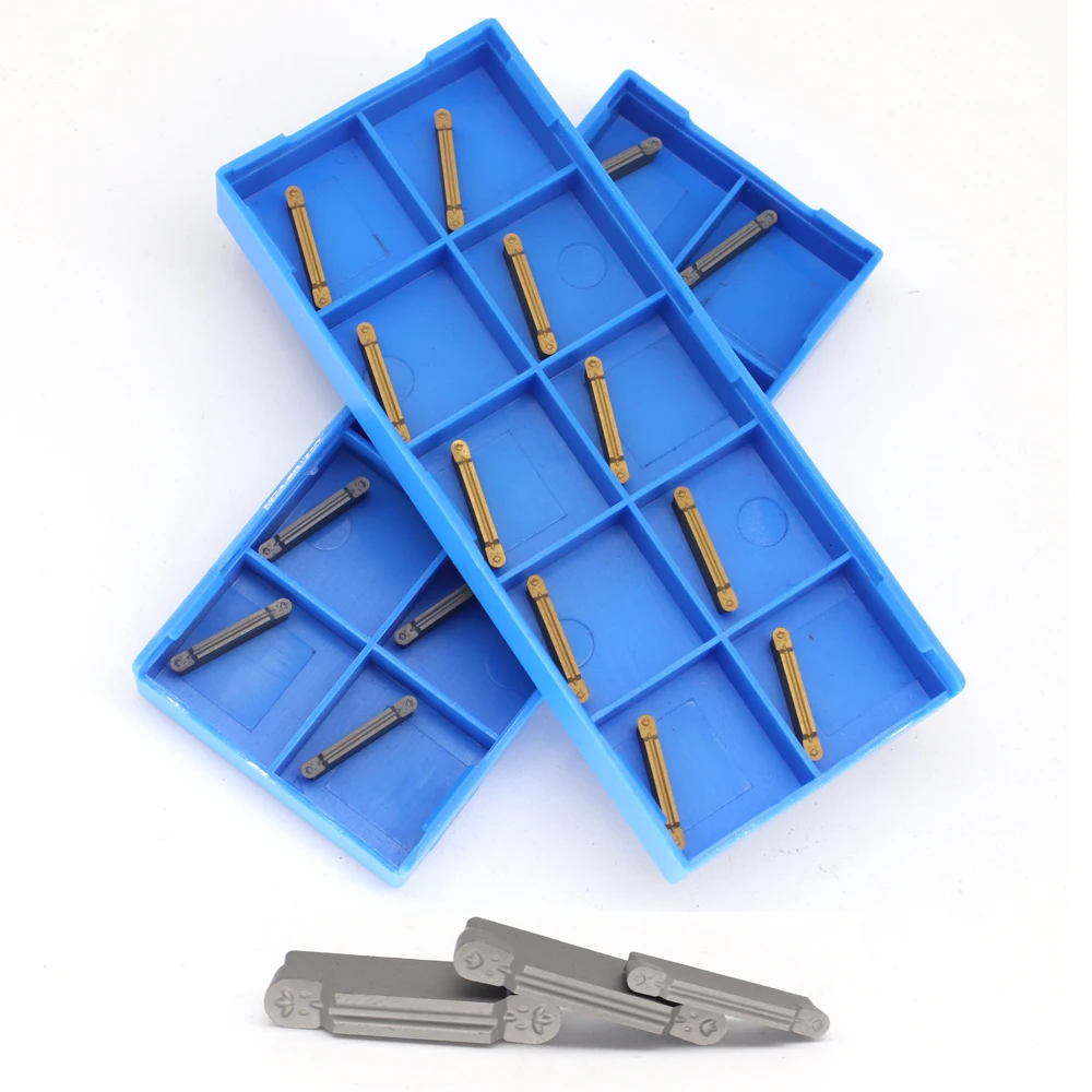 10Pcs MRMN200 MRMN300 MRMN400 NC3020 NC3030 PC9030 Turning Tools Carbide Inserts CNC Lathe Cutter Parting and Grooving Part