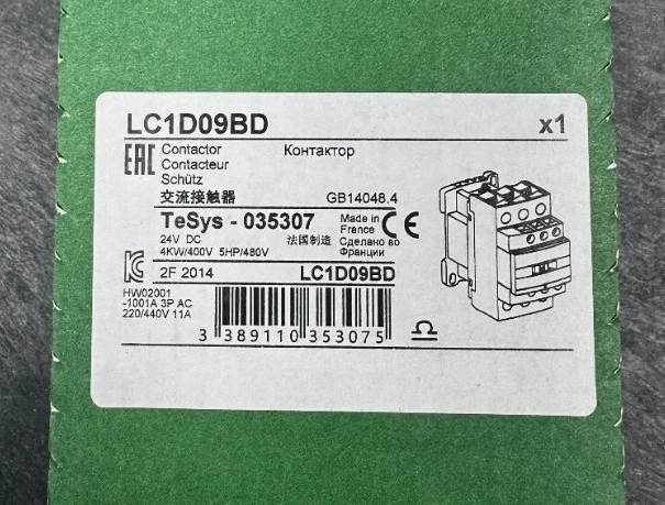 

Brand new LC1D09BD high quality contactor hot selling 1pcs sufficient stock Fast delivery