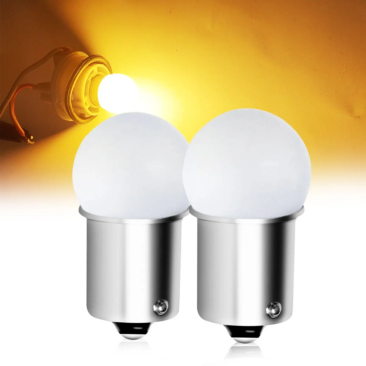 2 Stück Ultra Helle Auto-LED-Blinkerlichter Projektorlinsen-Bremslichter 1156 BA15S P21W G18 S25 1157 BAY15D P21 5W R10W 9456CW