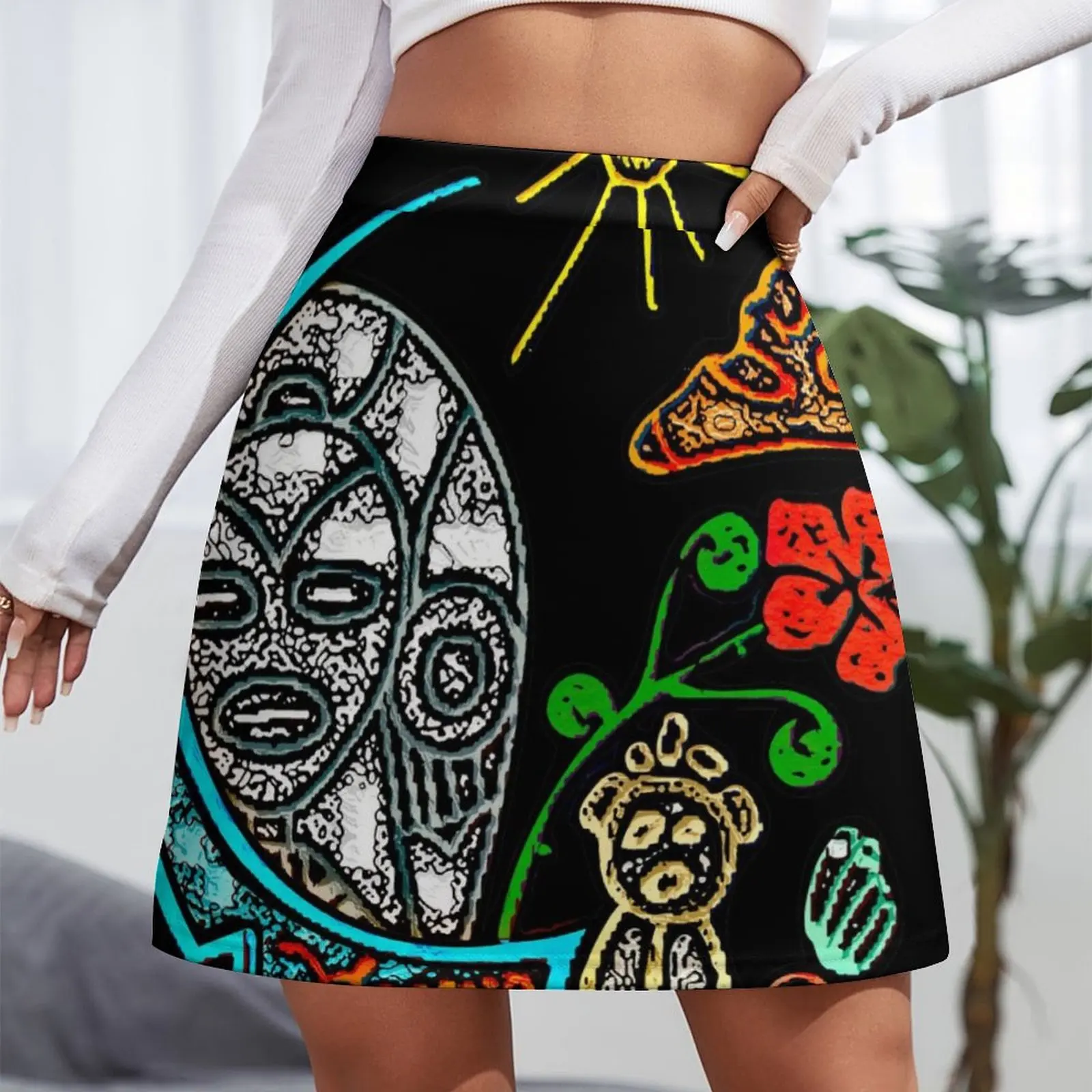 Atabey Goddess Taino Symbols Puerto Rico Mini Skirt skirts for women 2025 Skirt satin korean skirt Mini