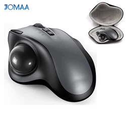 Jomaa Bluetooth Trackball Mouse Wireless Ergonomic Track Ball Mouse Supports 3 Device Smooth Tracking Compatible for PC, iPad