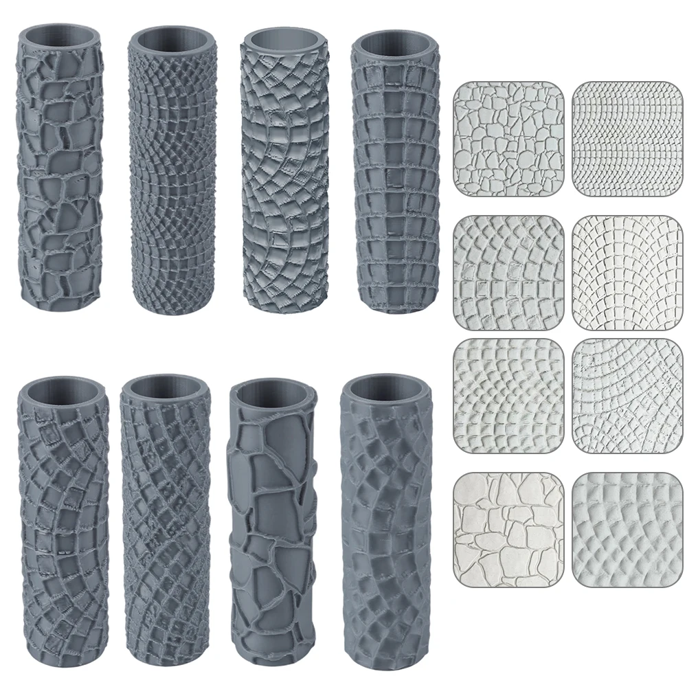 1pcs Texture Roller Tool For Wargaming Base Clay Polymer Building Walls Or Floors Patterns For Arts And Crafts