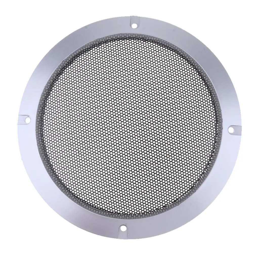 Silver Speaker Decorative Circle Mesh Grill Cover Protector for 6 Inch Car Audio Speaker Enclosure