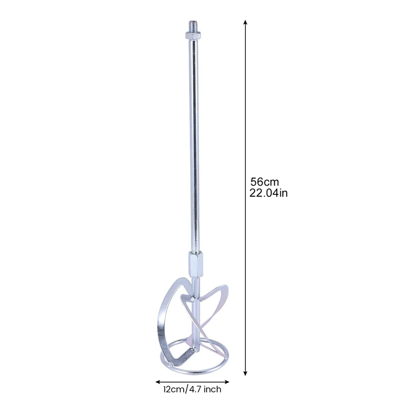 A68M-خلاط الطلاء والطين، قضيب التحريك لقضيب خلط المحرض، خلاط الملاط الخرساني، فضي