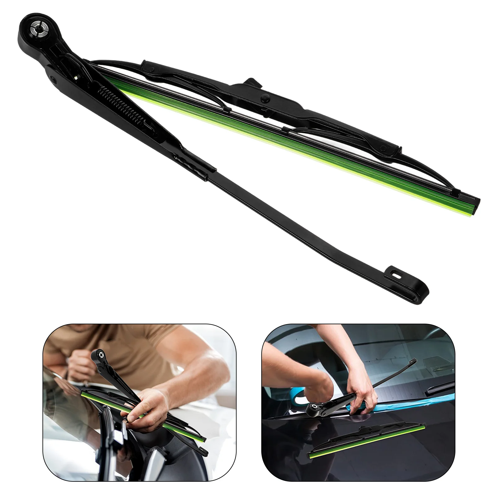 

Windshield Wipers Kit For Vintage Cars Front Rear Replacement Heavy Duty All-Weather Streak-Free Visibility Durable