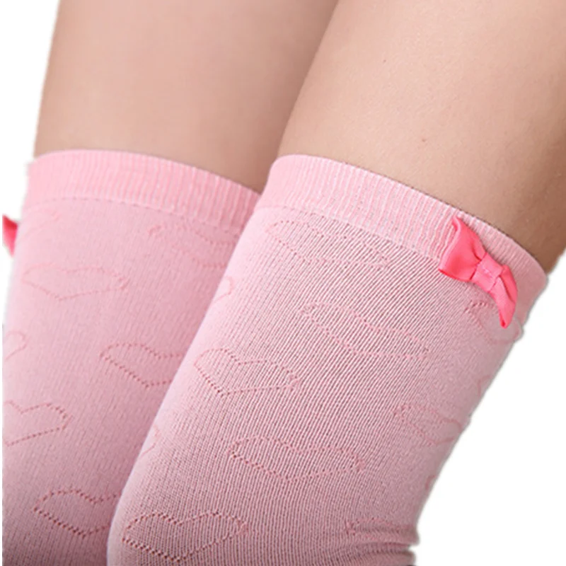 Knee Socks for Youth Girls Women Pink Bow School Stockings Kawaii Campus Long Socks Cute Girl Thigh High Stocking