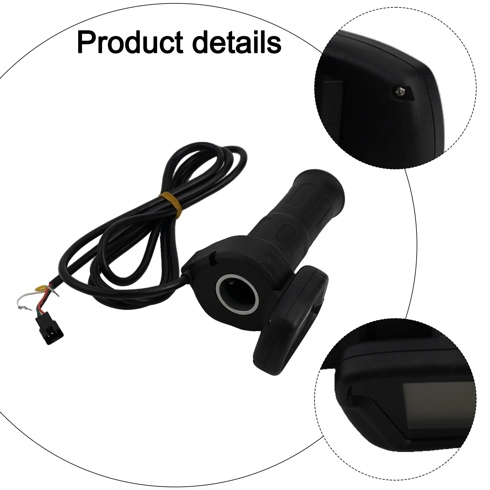 

Выходной сигнал напряжения Холла для электронного велосипеда для электрического скутера, дроссельная заслонка для электронного велосипеда 36-60 В, дроссельная заслонка ABS + резиновый материал