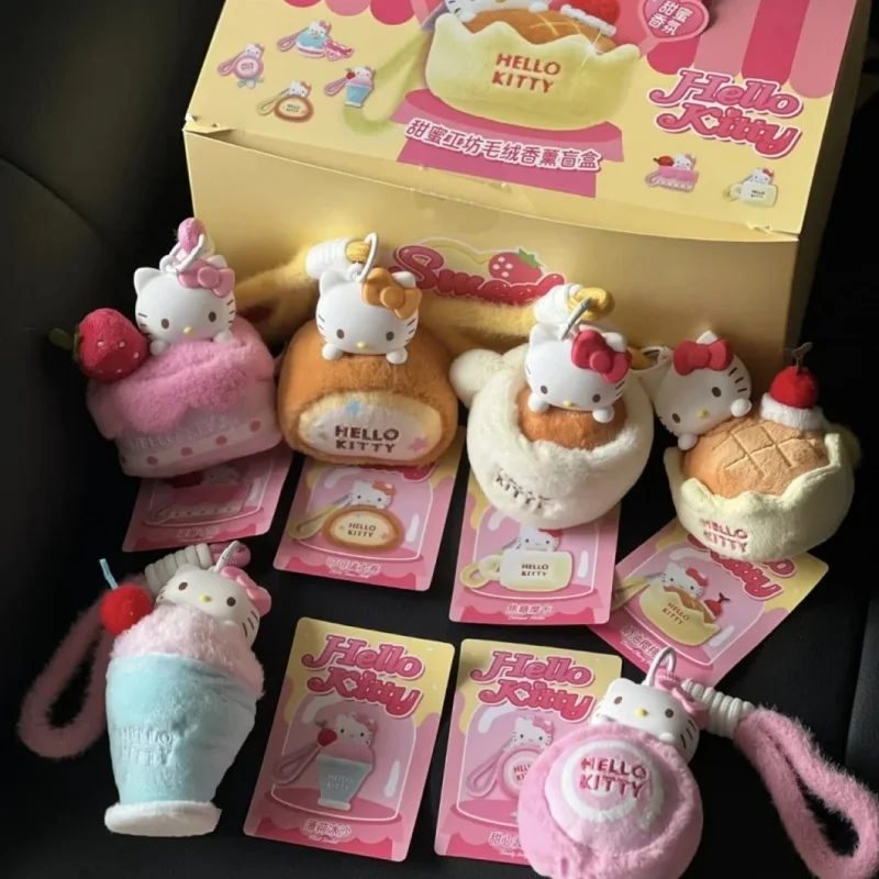 

Genuine Hellokitty Blind Box Sweet Workshop Series Mystery Box Plush Pendant Trendy Toy Mysterious Box Birthday Gift Sanrio