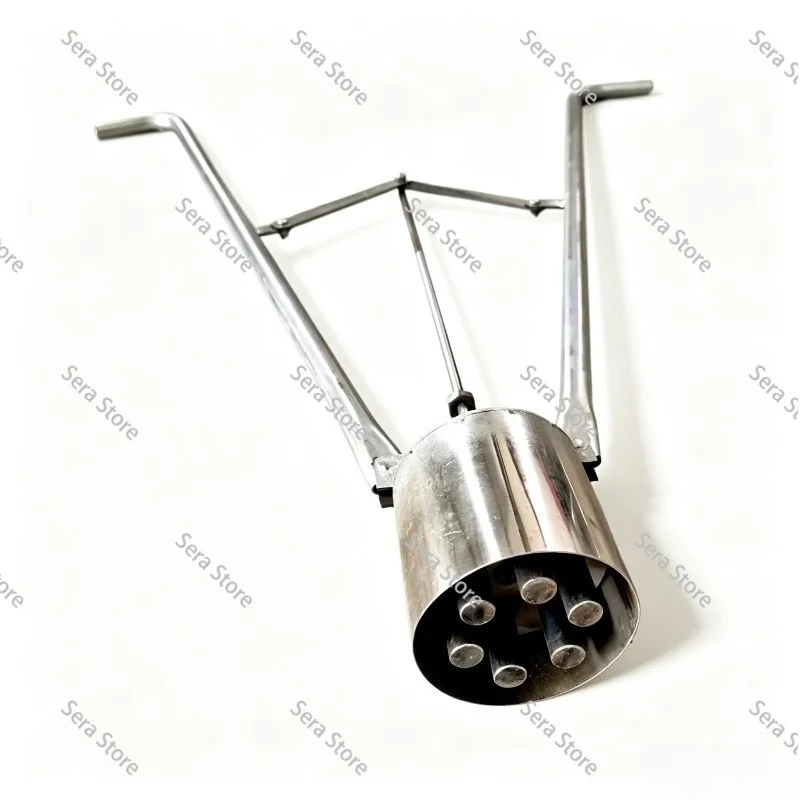 Cow Dung Honeycomb Coal Ash Mold  Double Handle Briquetting Device Stainless Steel Bracket Briquetting Tool