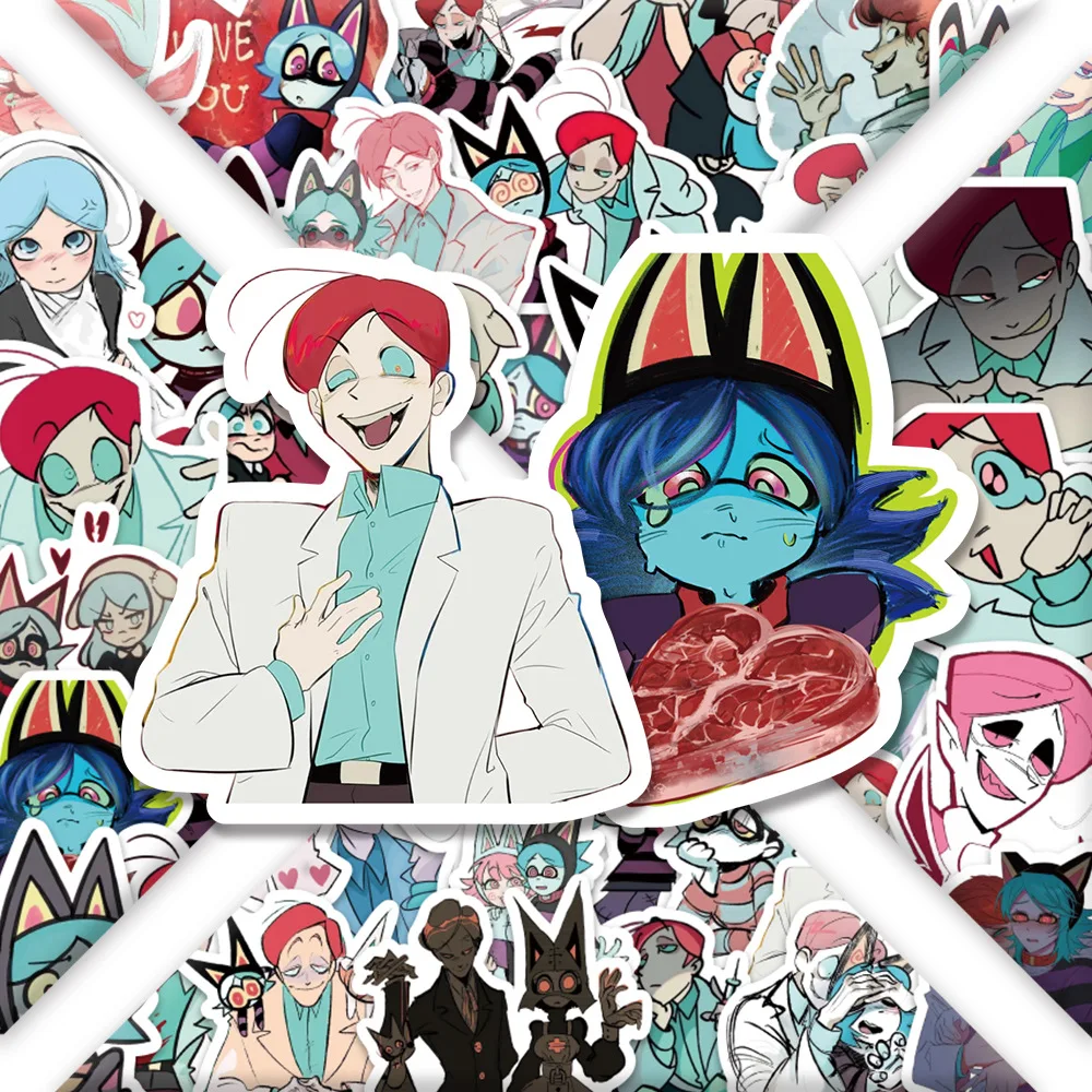 

Набор из 54 наклеек Dr. Masaryk, водонепроницаемые виниловые стикеры с мультяшными персонажами из фильма «Доктор Марсарик» для ноутбуков, телефонов, чехлов, бутылок, DIY-проектов