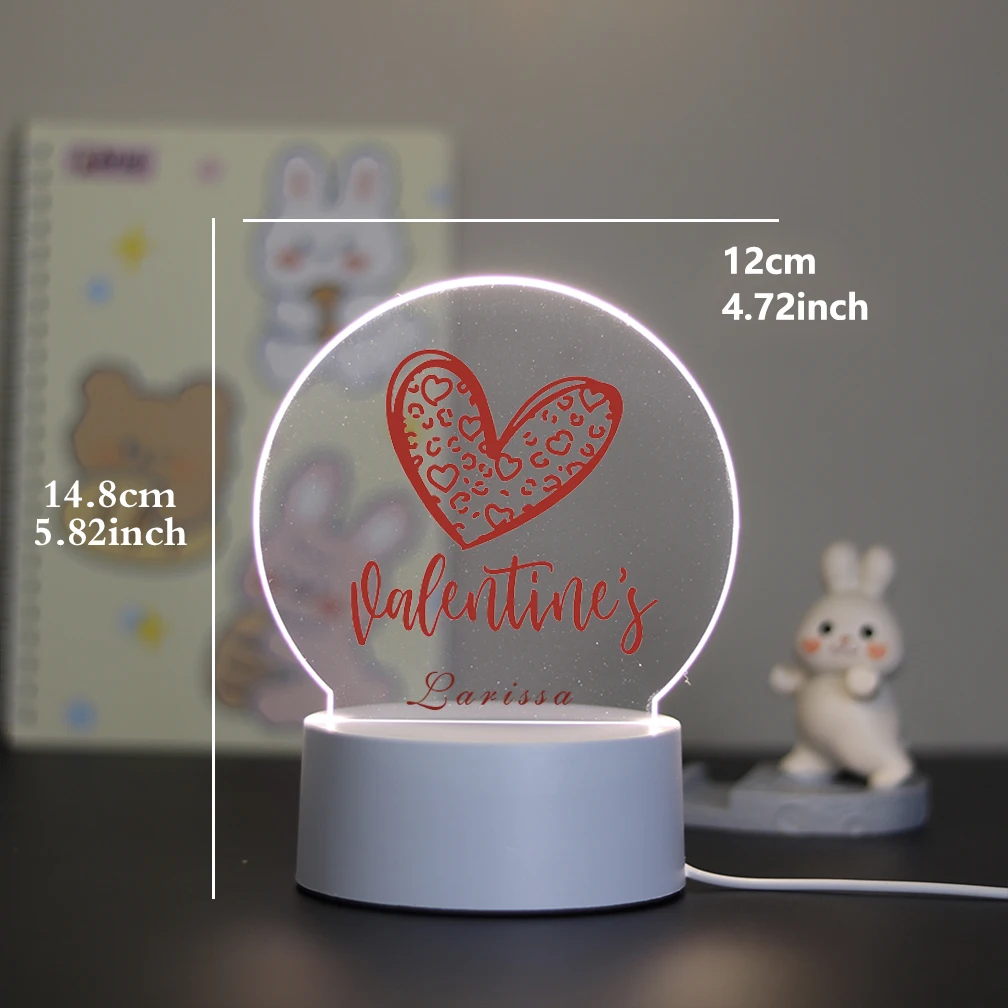 Modern minimalist custom light panel love USB 3D Creative Customized Night Light Sending Father's Day Gift to Dad