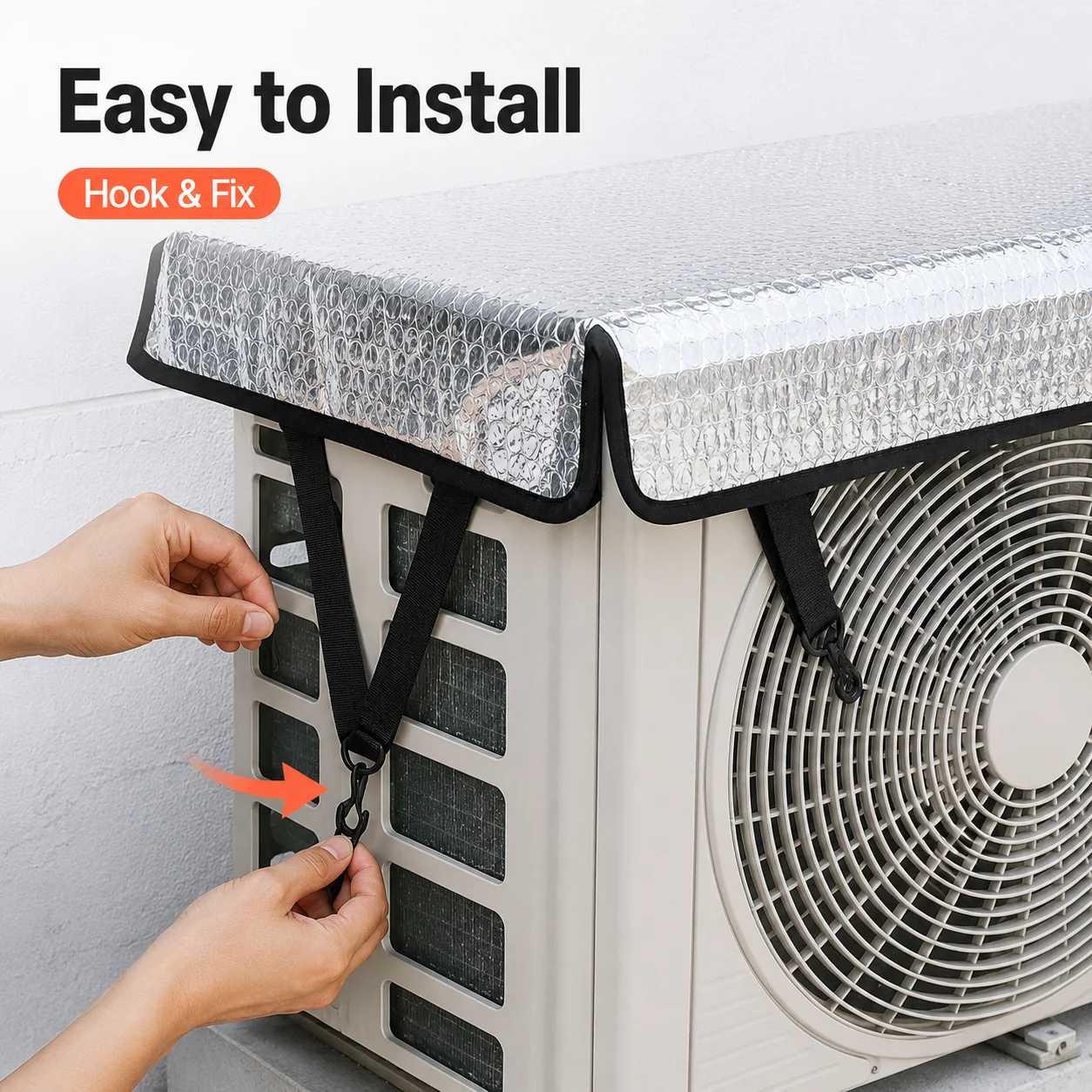 Outdoor AC Unit Protective Cover Waterproof Sunshade Dust Resistant Sleeve for Air Conditioner Exterior Equipmentry
