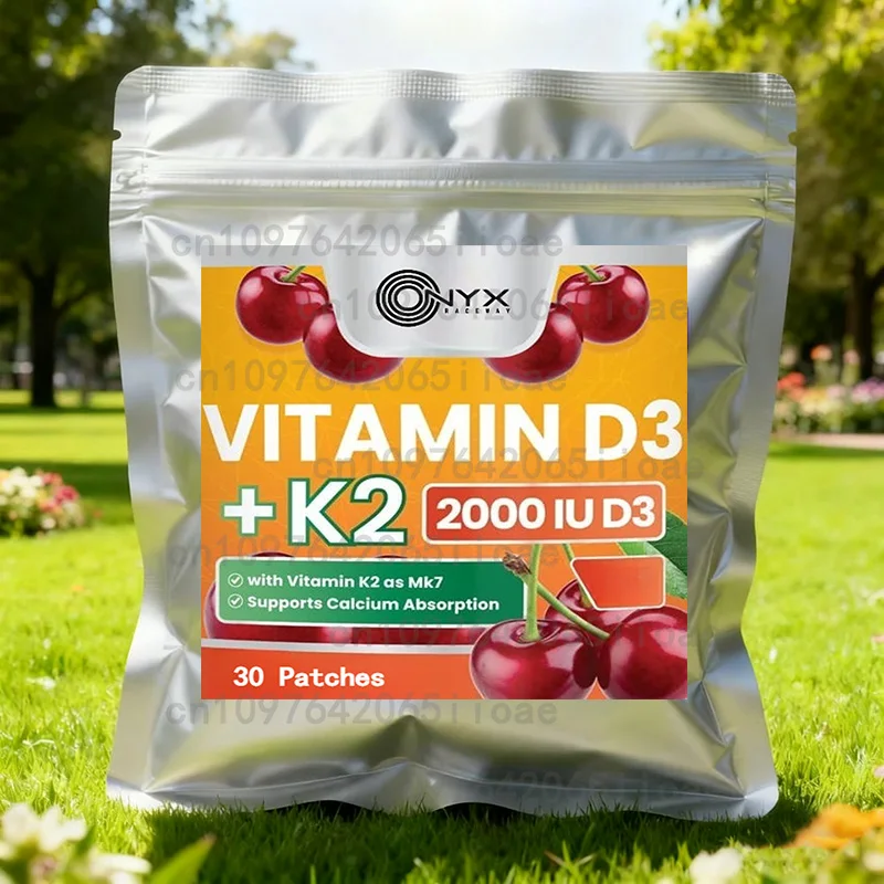 

30 пластырей с витамином D3 K2 с кальциями и магнием — максимальная прочность для костей, сердца и иммунитета
