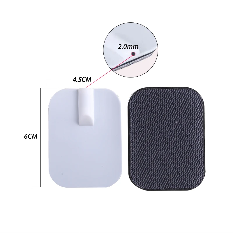 TENS筋肉刺激装置用シリコンゲル電極パッド 電気マッサージ器用導電性パッド 痛みの緩和と筋肉の弛緩のため