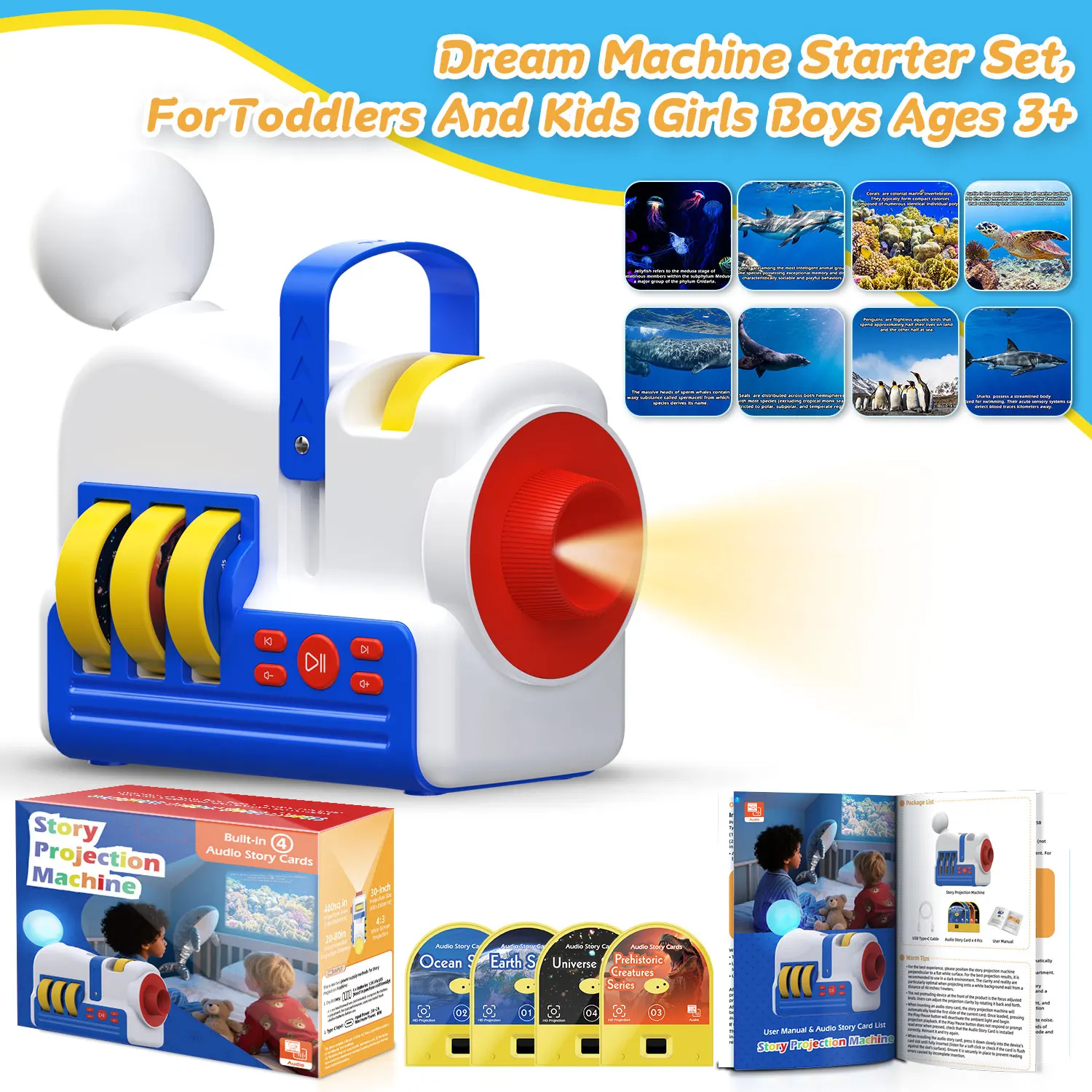 

Игрушка-машина для рассказывания историй, аудиокнига, ночник, игрушка в подарок, подходит для малышей и детей в возрасте от 3 лет и старше