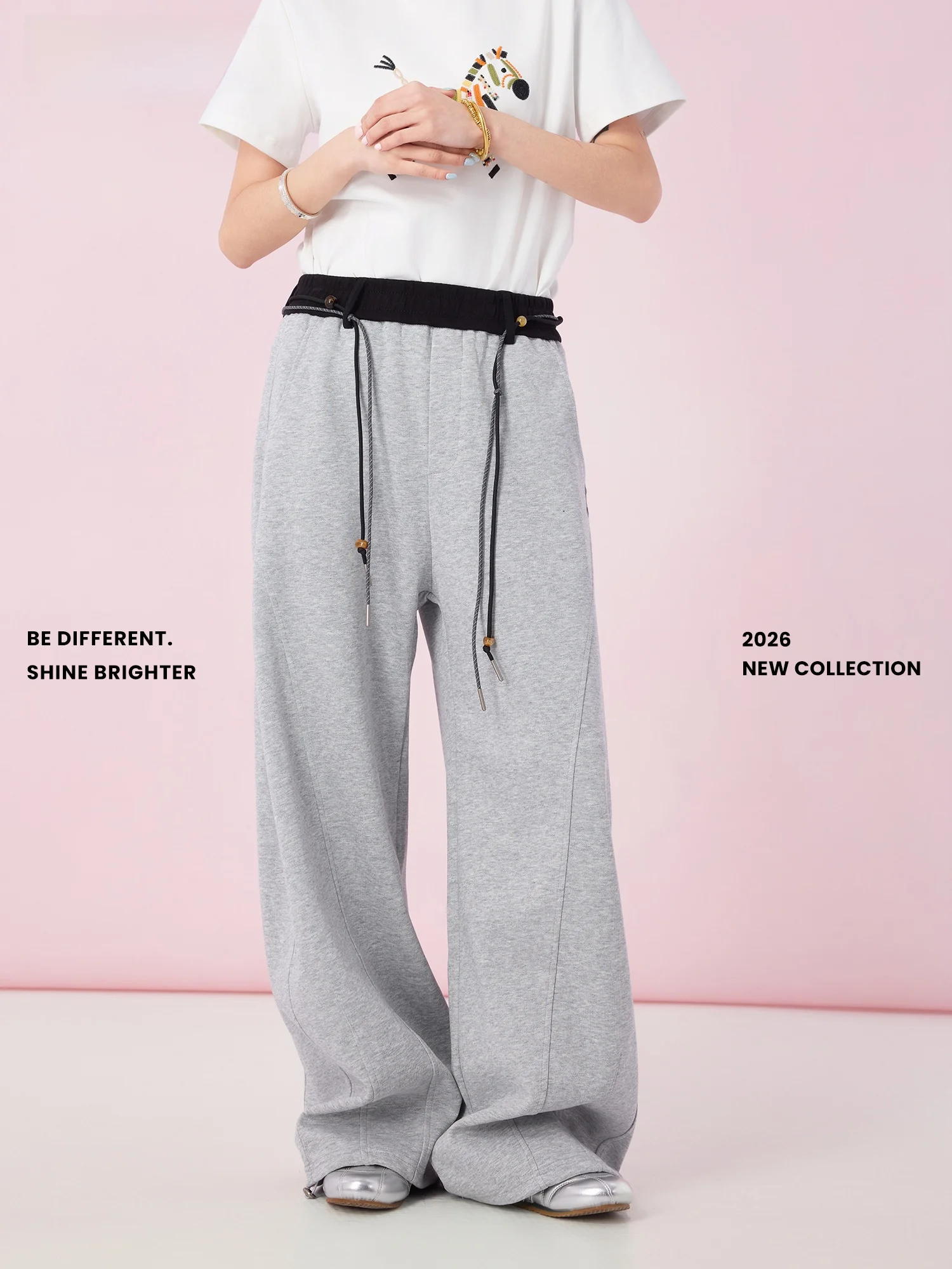 

Свободные широкие брюки Didimax C57869: Новинка весны, повседневные прямые брюки с высокой талией, комфортные, длинные