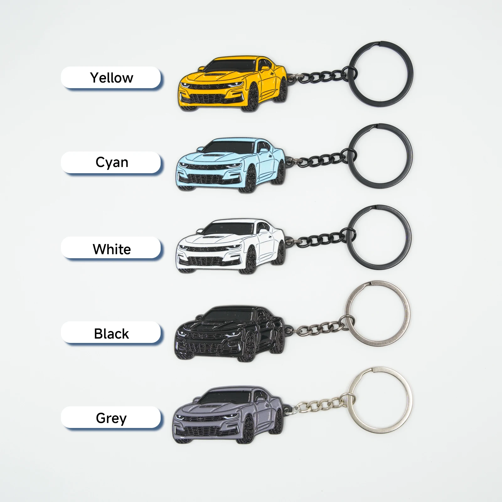 Compatible con llavero Camaro, decoración de llavero de acero inoxidable para accesorios Camaro