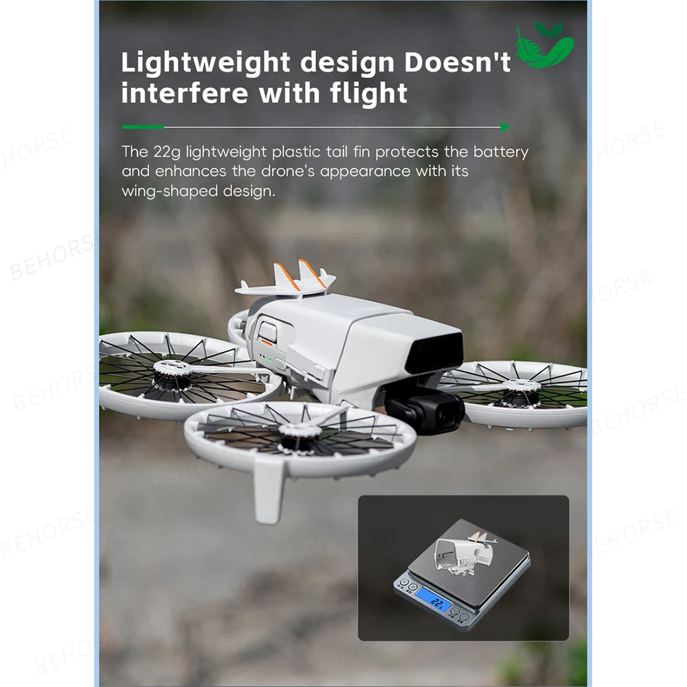 ذيل أمان للطيران مضاد للفقدان لـ DJI Flip حافظة بطارية خفيفة الوزن غطاء مضاد للسقوط لملحقات طائرة DJI Flip Drone