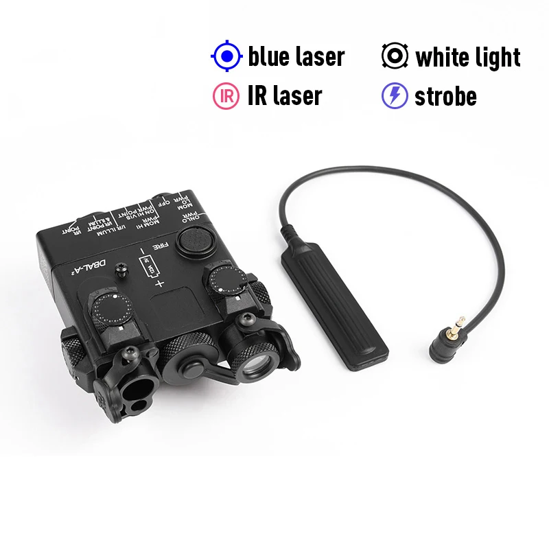 CNC WADSN Airsoft Tactische Volledig Metalen MAWL C1+ NGAL DBAL PEQ PERST-4 Laser Rood Groen Blauw IR Laser Richtkijker Metalen Versie SF M300
