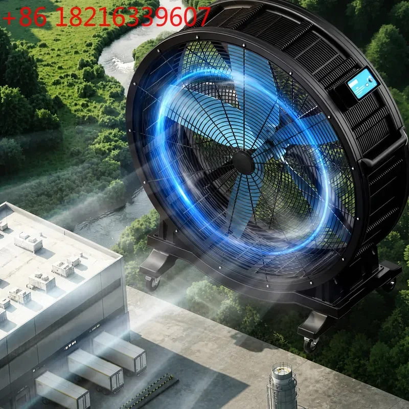 YAOIndustrial Large Mobile Permanent Magnet Fan Powerful Electric Floor Fan for Workshop Warehouse Gym Exhaust Cooling
