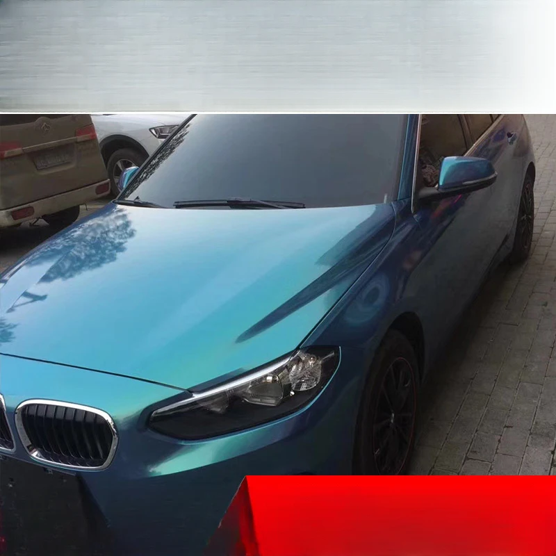 

wholesales decorative stickers color change films Iridescent Coral Peacock Green Car body decals