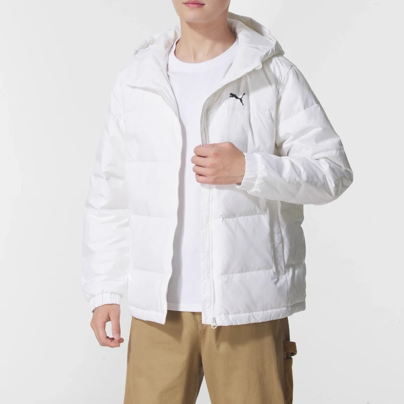 

Puma Зимняя белая мужская и женская спортивная одежда Теплый пуховик 69281102