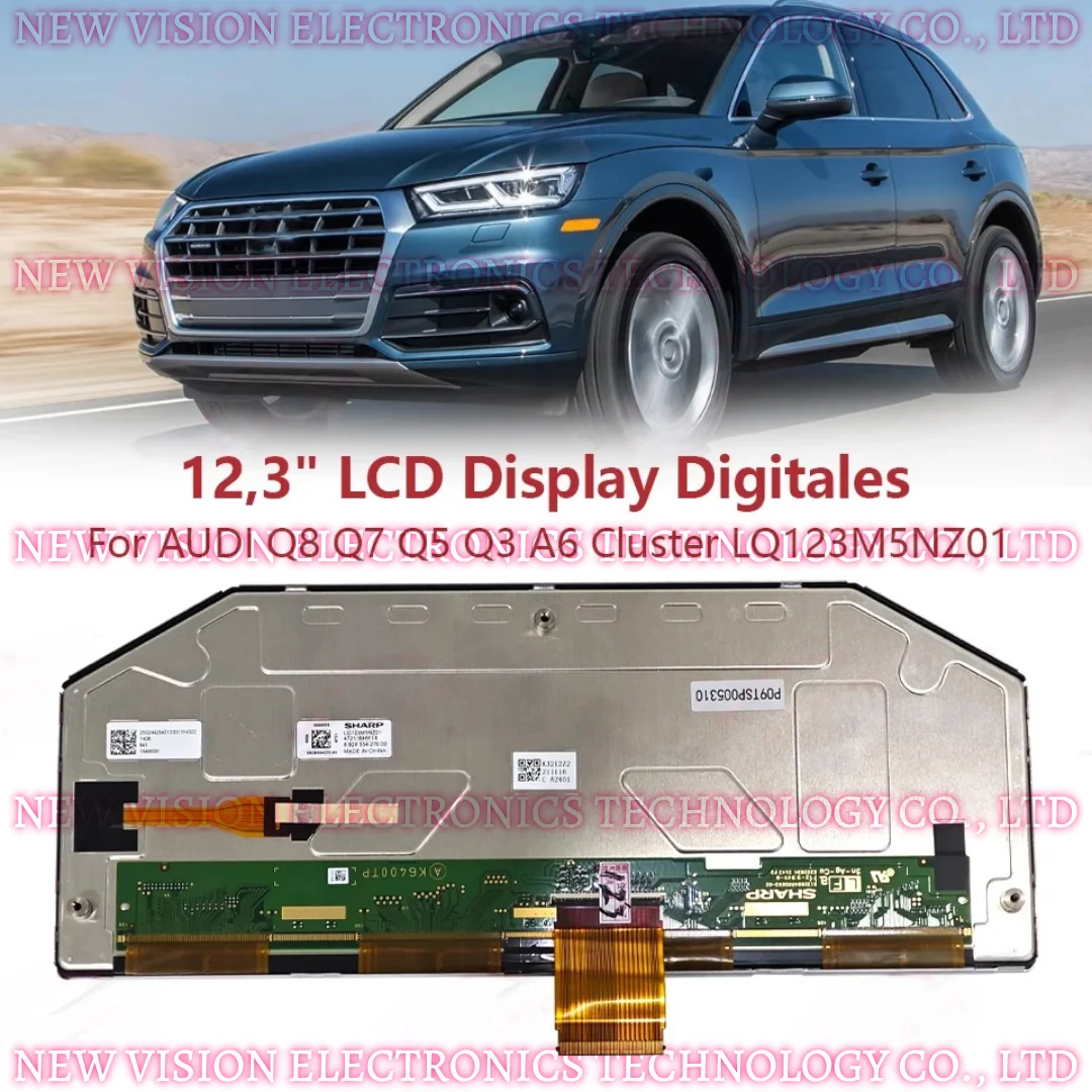

LQ123M5NZ01 12.3“ Display for 2021-2025 Audi Q8 Q7 Q5L A6 A8 C8 Instrument Speedometer 4K0920790 83A920790 OEM