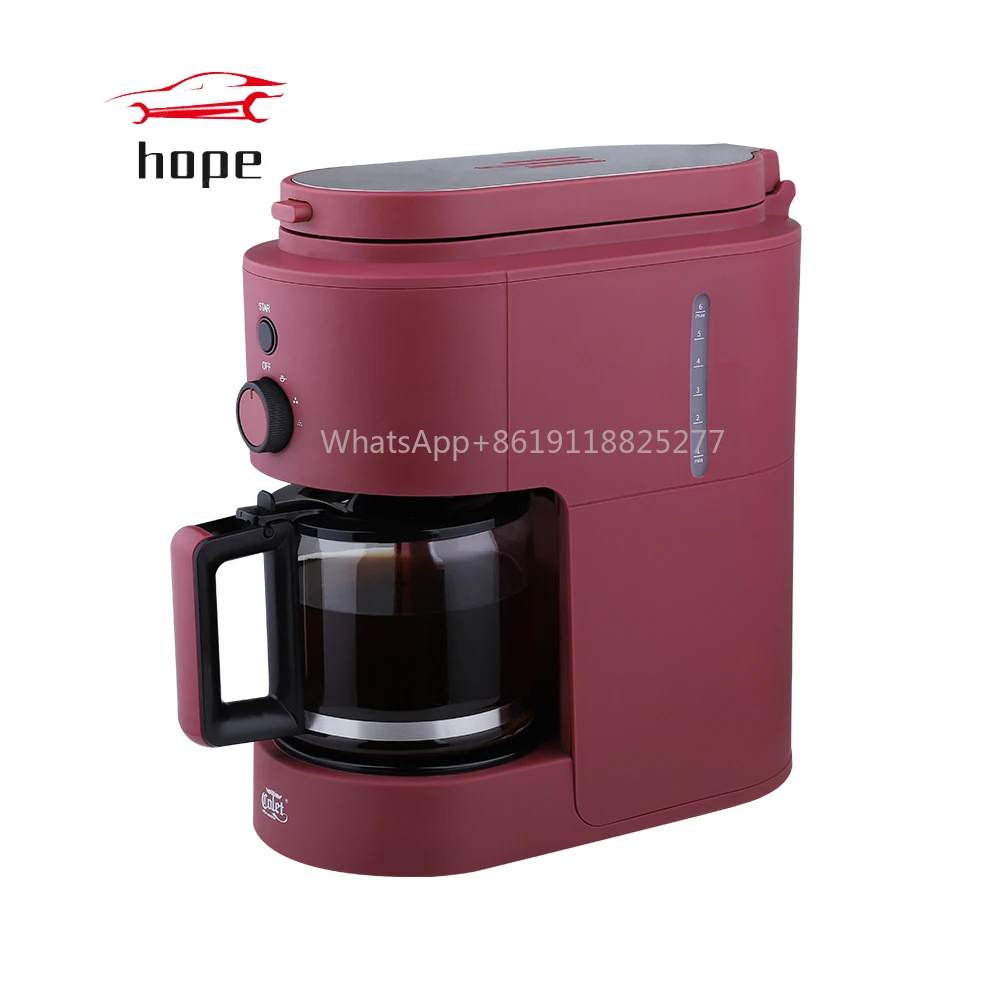 5 Colors Choices  Bean to cup New Arrived Small Size  Brew Drip Coffee Maker Machine