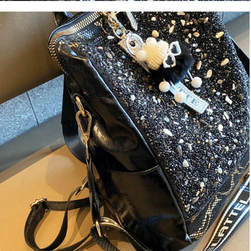 Fashion Women\'s Backpack Ita Bag Pack Shining Mochilas Para Niñas Brand Designer Bagpack Female Large Capacity Shoulder Bag