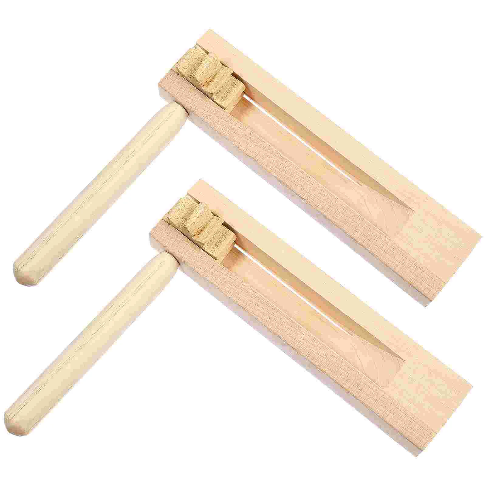 2 Pcs Soundboard Ratchet Instrument Toys Matraca for Kids Noise Maker Childrens Ratchets
